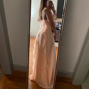 Long pink dress